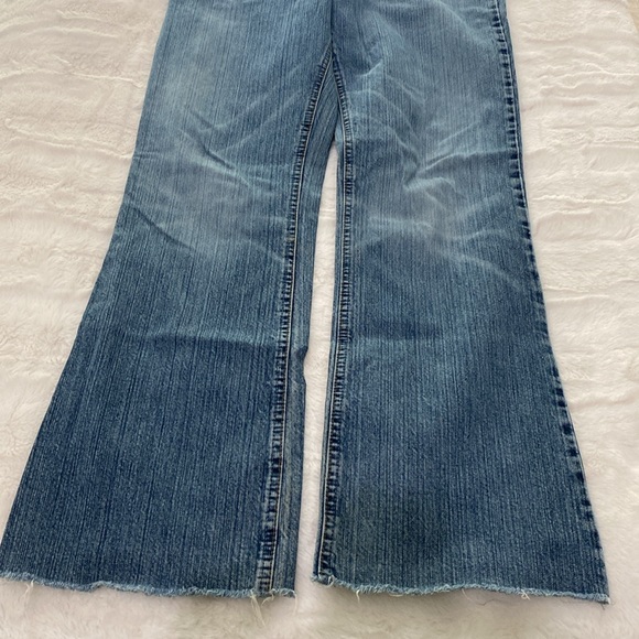 Vintage Button Fly Raw Hem Jeans - Picture 6 of 10